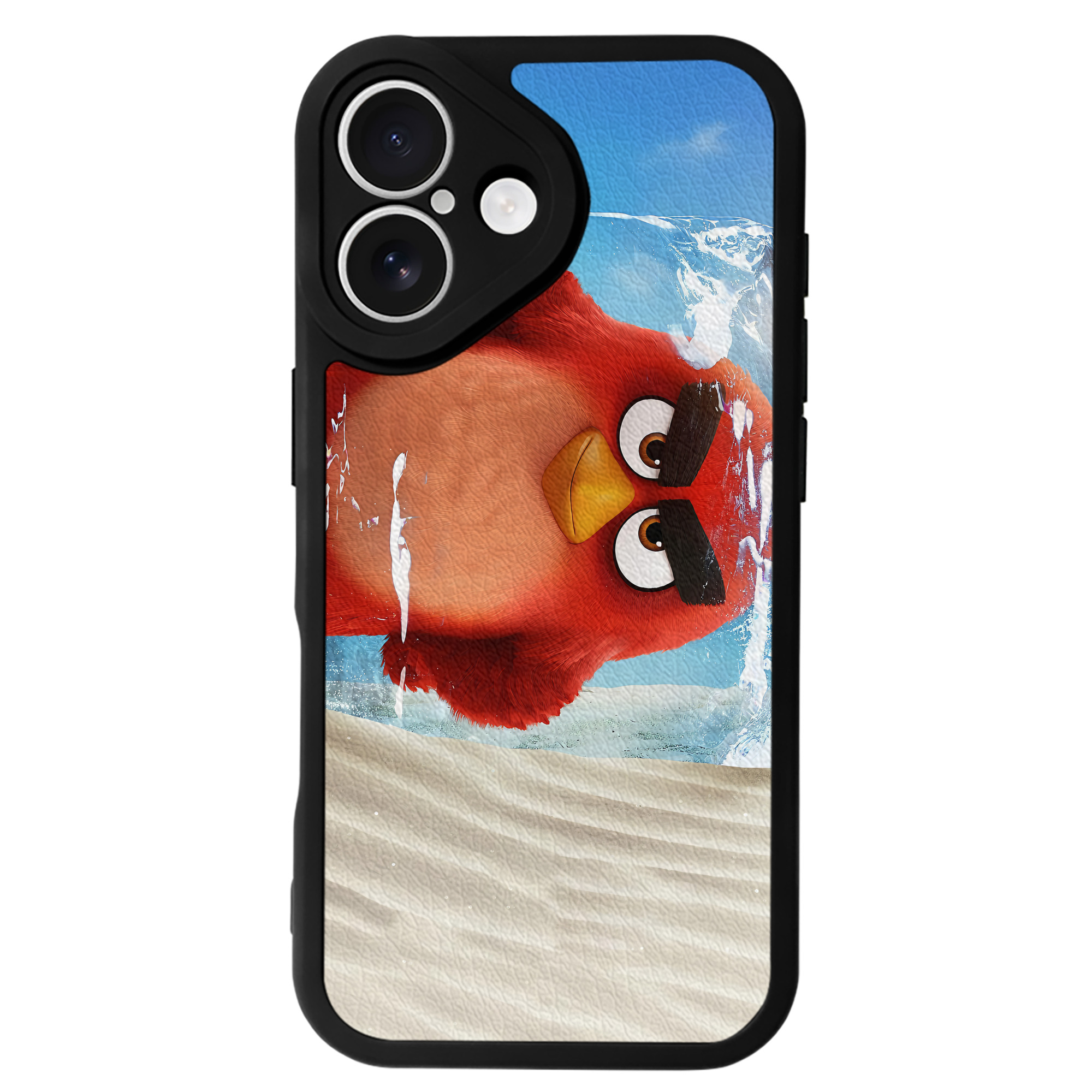 （画像用） Angry Birds アングリーバード 【iPhone 16シリーズ対応】シリコンスマホケース（レザー調） 材質：シリコン
